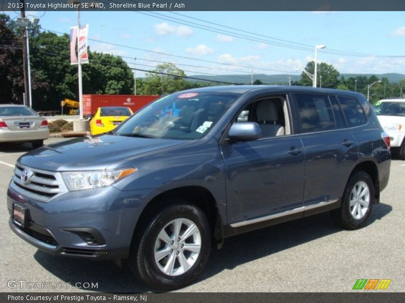 Shoreline Blue Pearl / Ash 2013 Toyota Highlander SE 4WD