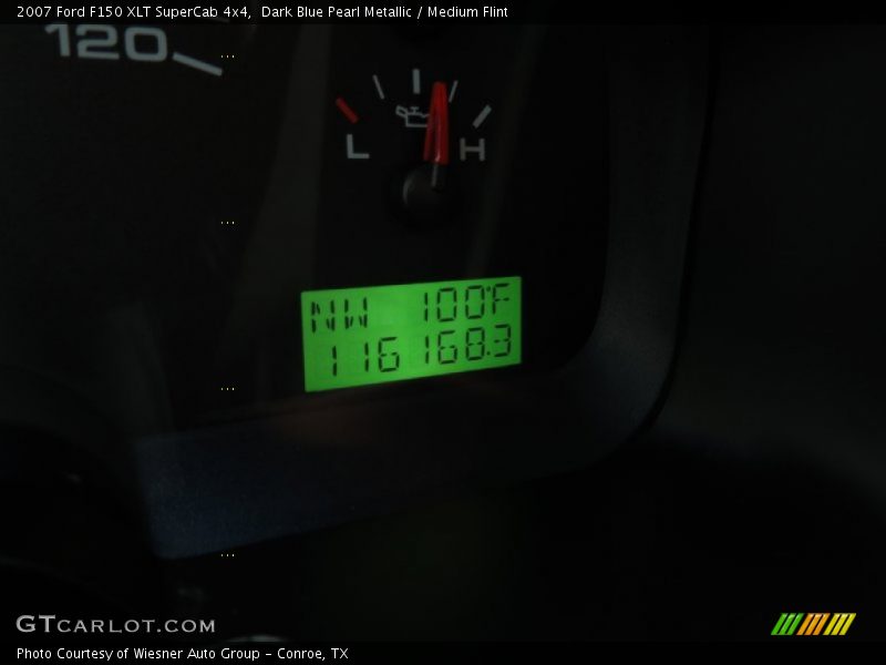 Dark Blue Pearl Metallic / Medium Flint 2007 Ford F150 XLT SuperCab 4x4