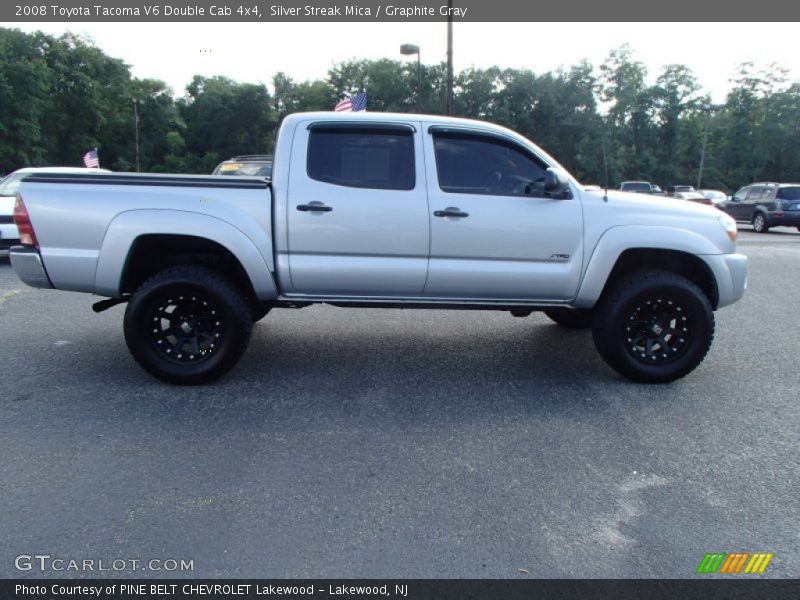 Silver Streak Mica / Graphite Gray 2008 Toyota Tacoma V6 Double Cab 4x4