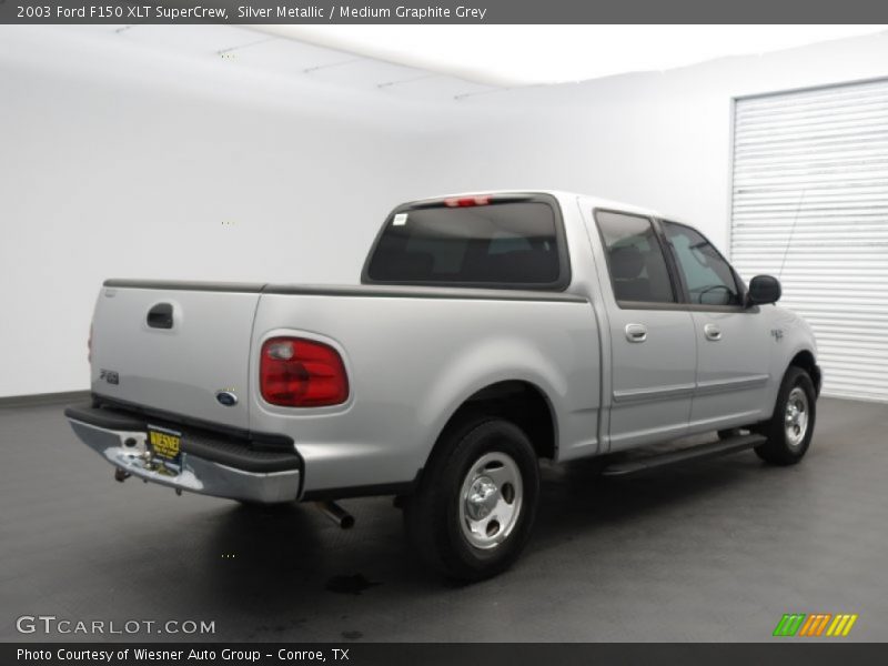 Silver Metallic / Medium Graphite Grey 2003 Ford F150 XLT SuperCrew