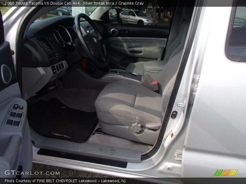 Silver Streak Mica / Graphite Gray 2008 Toyota Tacoma V6 Double Cab 4x4