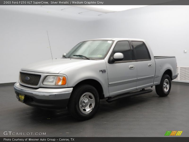 Silver Metallic / Medium Graphite Grey 2003 Ford F150 XLT SuperCrew