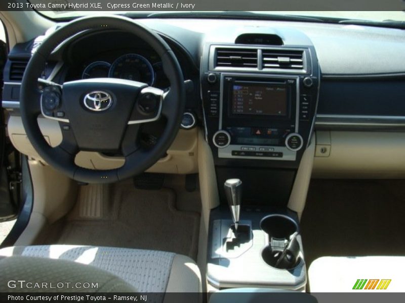 Cypress Green Metallic / Ivory 2013 Toyota Camry Hybrid XLE