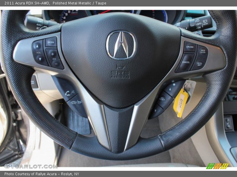 Polished Metal Metallic / Taupe 2011 Acura RDX SH-AWD