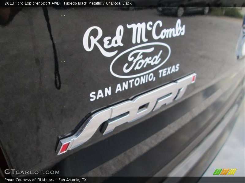 Tuxedo Black Metallic / Charcoal Black 2013 Ford Explorer Sport 4WD