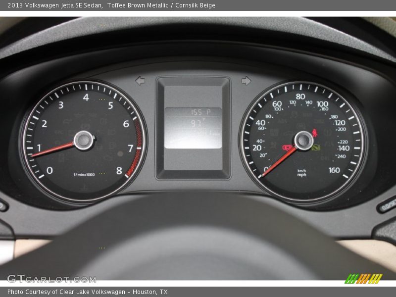 Toffee Brown Metallic / Cornsilk Beige 2013 Volkswagen Jetta SE Sedan