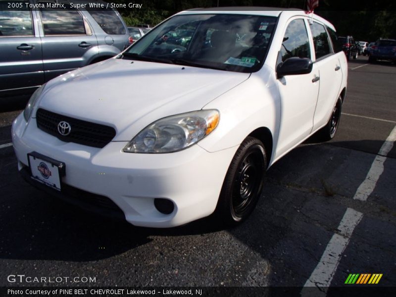Super White / Stone Gray 2005 Toyota Matrix