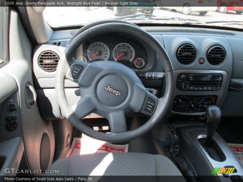 Midnight Blue Pearl / Medium Slate Gray 2006 Jeep Liberty Renegade 4x4