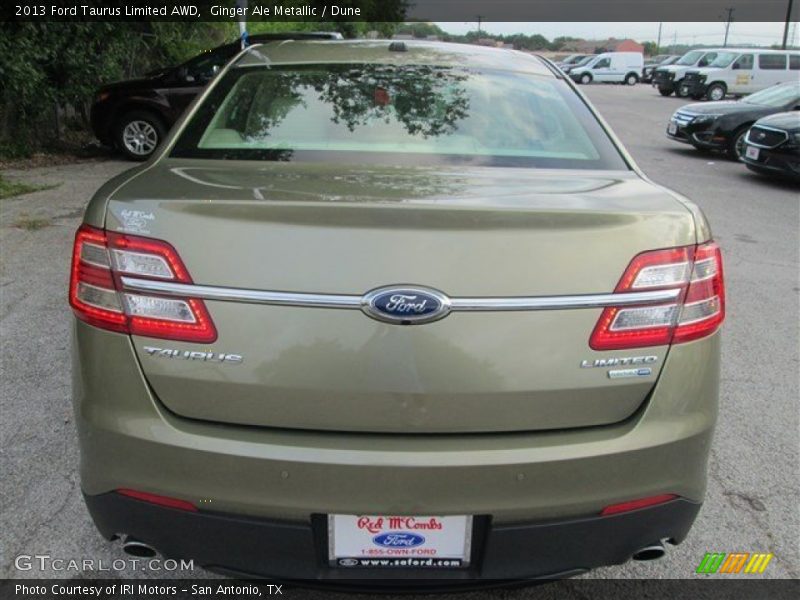 Ginger Ale Metallic / Dune 2013 Ford Taurus Limited AWD
