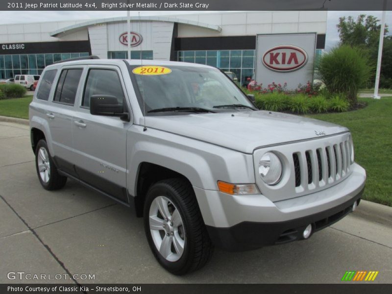 Bright Silver Metallic / Dark Slate Gray 2011 Jeep Patriot Latitude 4x4