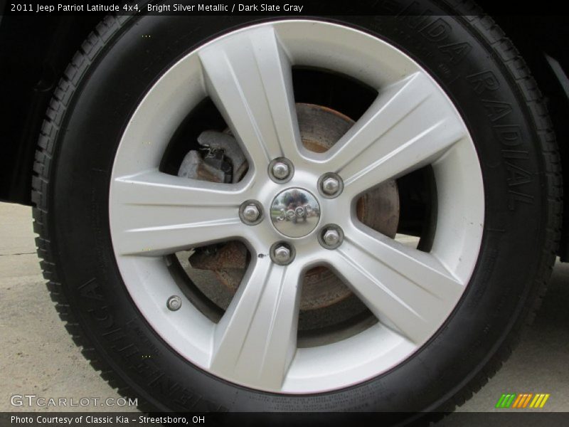 Bright Silver Metallic / Dark Slate Gray 2011 Jeep Patriot Latitude 4x4