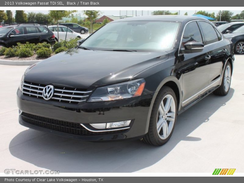 Black / Titan Black 2013 Volkswagen Passat TDI SEL