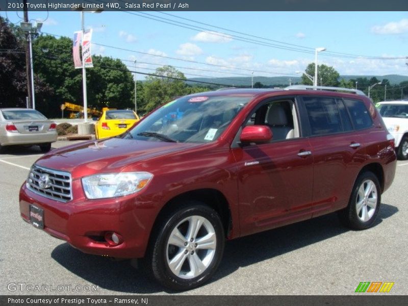 Salsa Red Pearl / Ash 2010 Toyota Highlander Limited 4WD