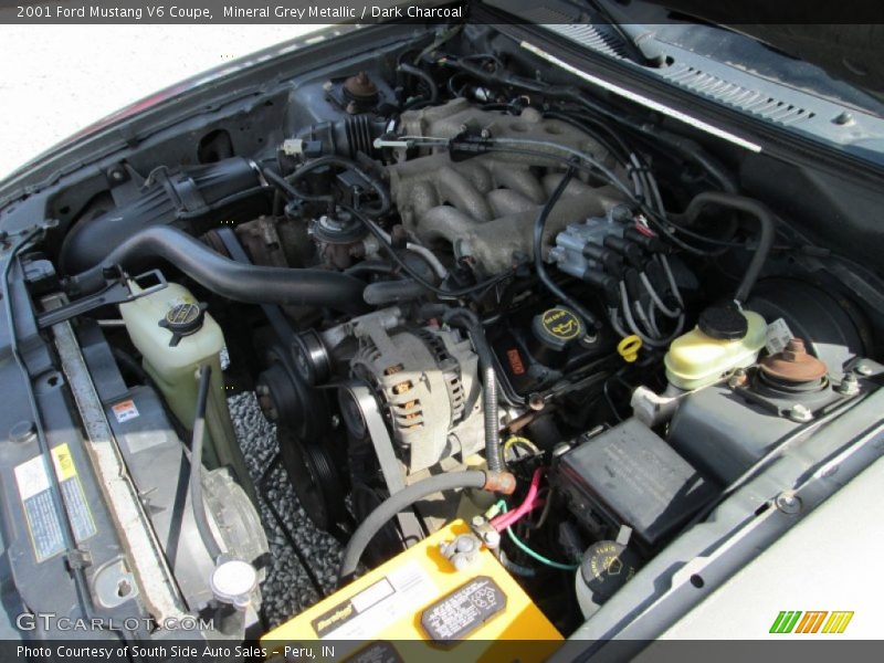 Mineral Grey Metallic / Dark Charcoal 2001 Ford Mustang V6 Coupe