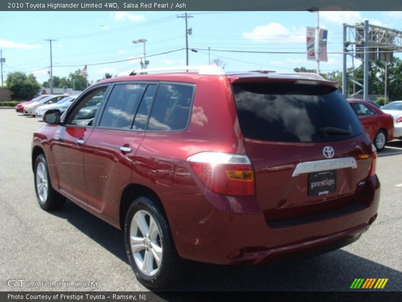 Salsa Red Pearl / Ash 2010 Toyota Highlander Limited 4WD