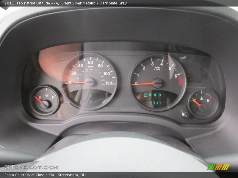 Bright Silver Metallic / Dark Slate Gray 2011 Jeep Patriot Latitude 4x4