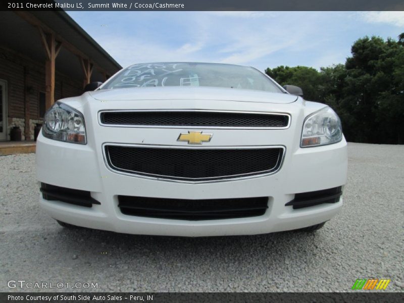 Summit White / Cocoa/Cashmere 2011 Chevrolet Malibu LS