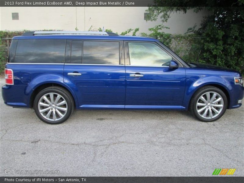 Deep Impact Blue Metallic / Dune 2013 Ford Flex Limited EcoBoost AWD