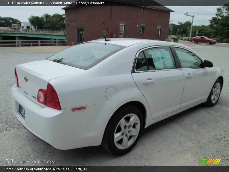 Summit White / Cocoa/Cashmere 2011 Chevrolet Malibu LS