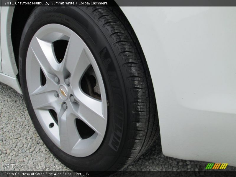 Summit White / Cocoa/Cashmere 2011 Chevrolet Malibu LS
