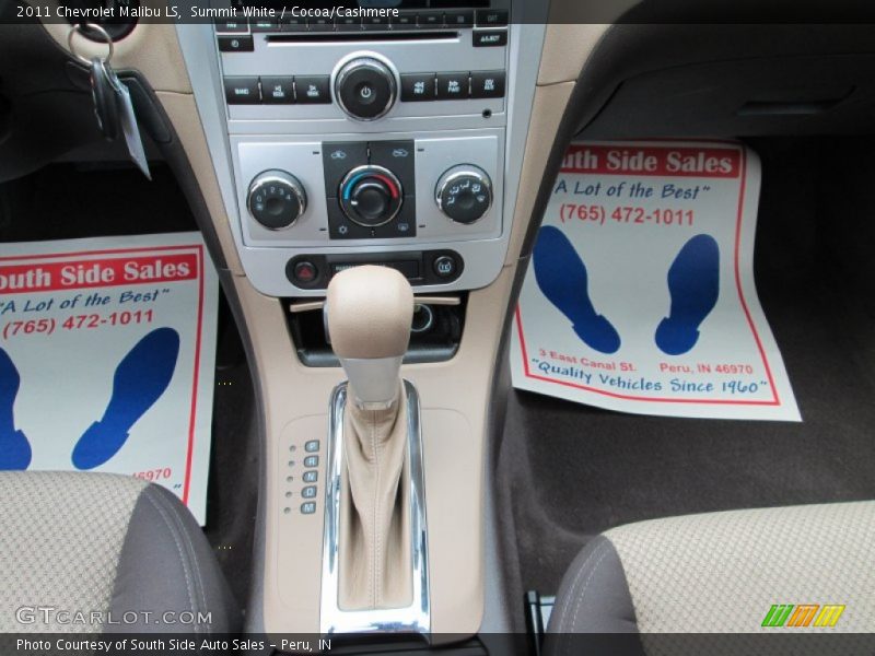 Summit White / Cocoa/Cashmere 2011 Chevrolet Malibu LS