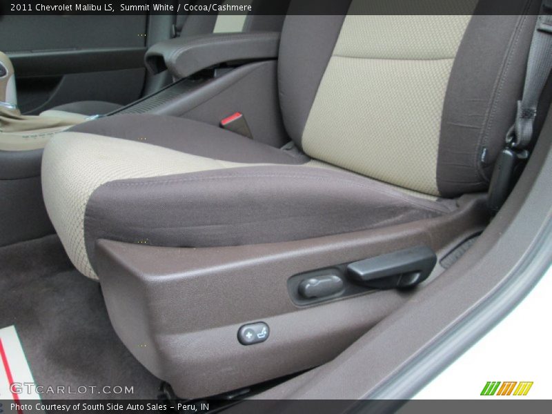 Summit White / Cocoa/Cashmere 2011 Chevrolet Malibu LS