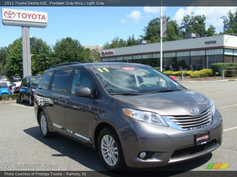 Predawn Gray Mica / Light Gray 2011 Toyota Sienna XLE