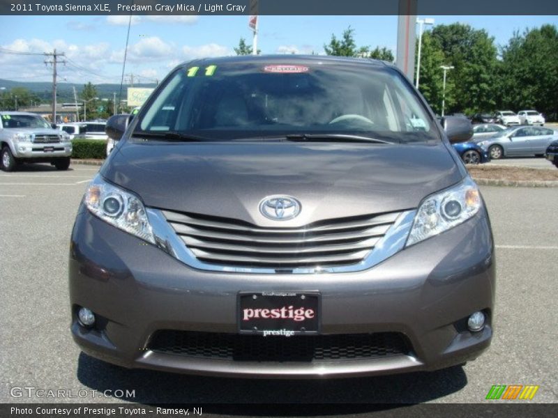 Predawn Gray Mica / Light Gray 2011 Toyota Sienna XLE