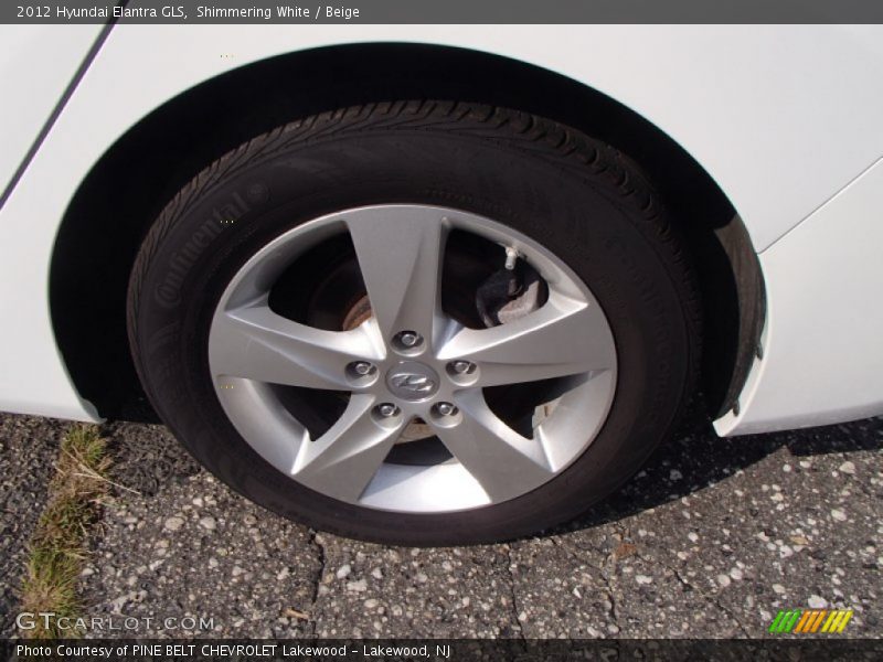 Shimmering White / Beige 2012 Hyundai Elantra GLS