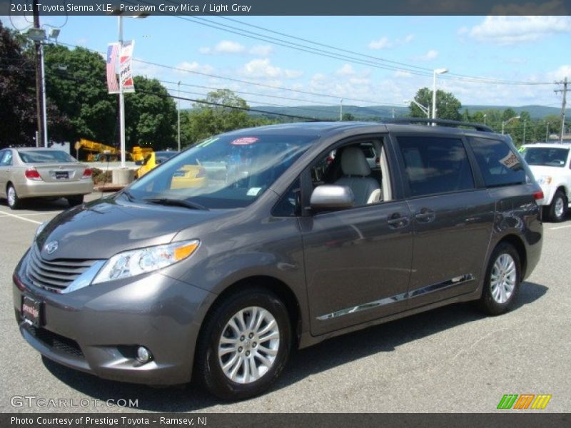 Predawn Gray Mica / Light Gray 2011 Toyota Sienna XLE