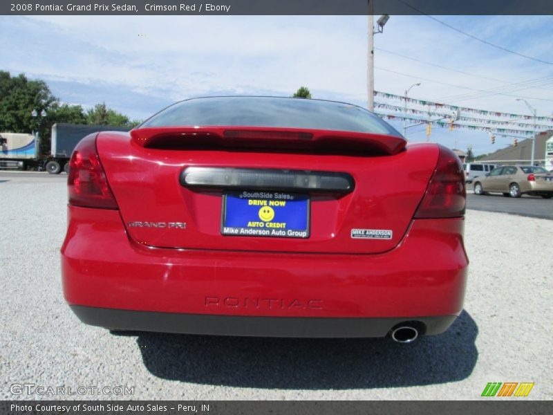 Crimson Red / Ebony 2008 Pontiac Grand Prix Sedan