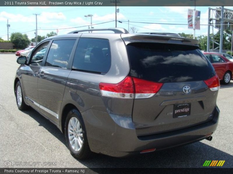 Predawn Gray Mica / Light Gray 2011 Toyota Sienna XLE