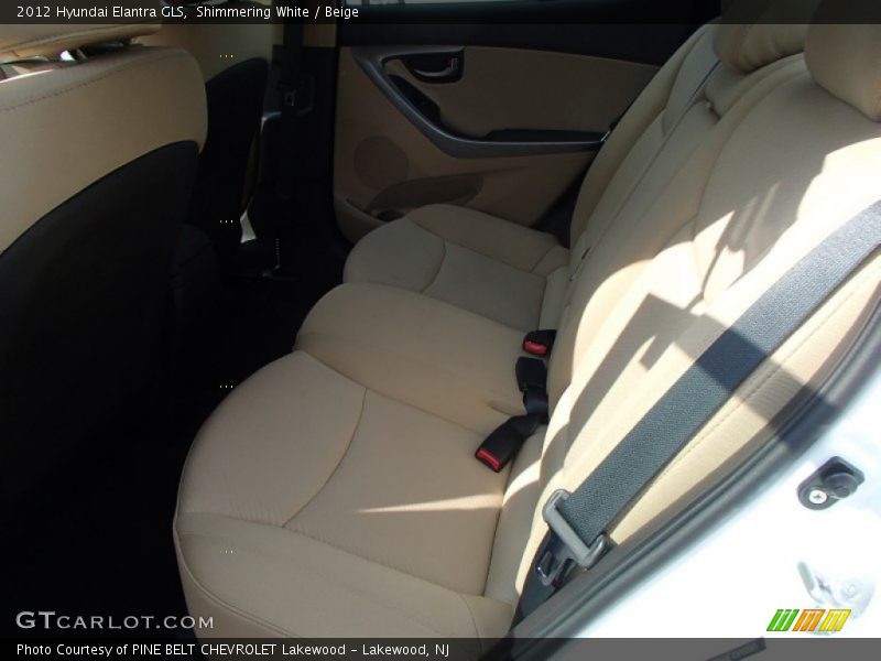 Shimmering White / Beige 2012 Hyundai Elantra GLS