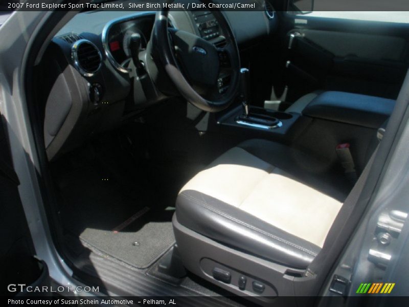 Silver Birch Metallic / Dark Charcoal/Camel 2007 Ford Explorer Sport Trac Limited