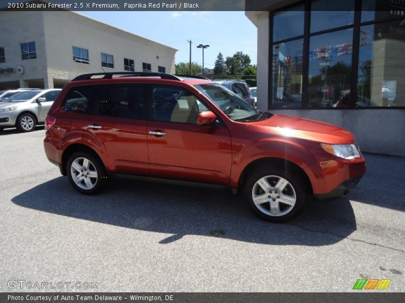 Paprika Red Pearl / Black 2010 Subaru Forester 2.5 X Premium