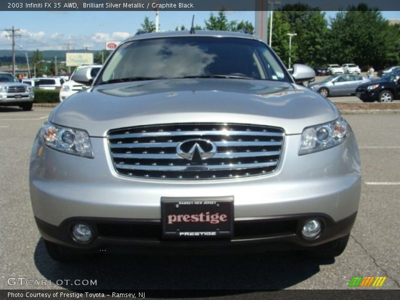 Brilliant Silver Metallic / Graphite Black 2003 Infiniti FX 35 AWD