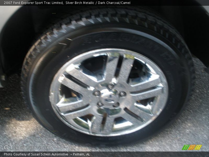 Silver Birch Metallic / Dark Charcoal/Camel 2007 Ford Explorer Sport Trac Limited