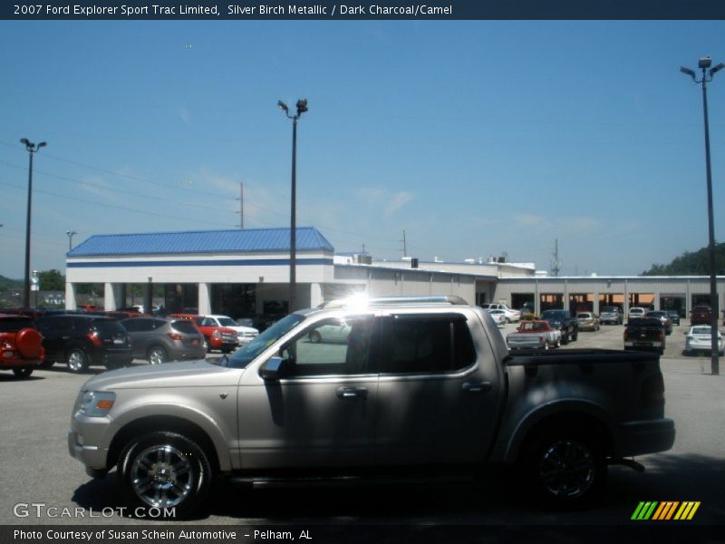 Silver Birch Metallic / Dark Charcoal/Camel 2007 Ford Explorer Sport Trac Limited