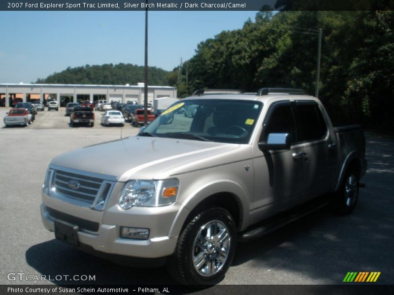 Silver Birch Metallic / Dark Charcoal/Camel 2007 Ford Explorer Sport Trac Limited