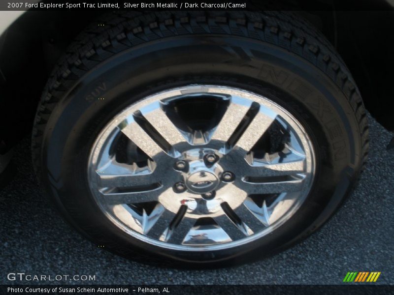 Silver Birch Metallic / Dark Charcoal/Camel 2007 Ford Explorer Sport Trac Limited