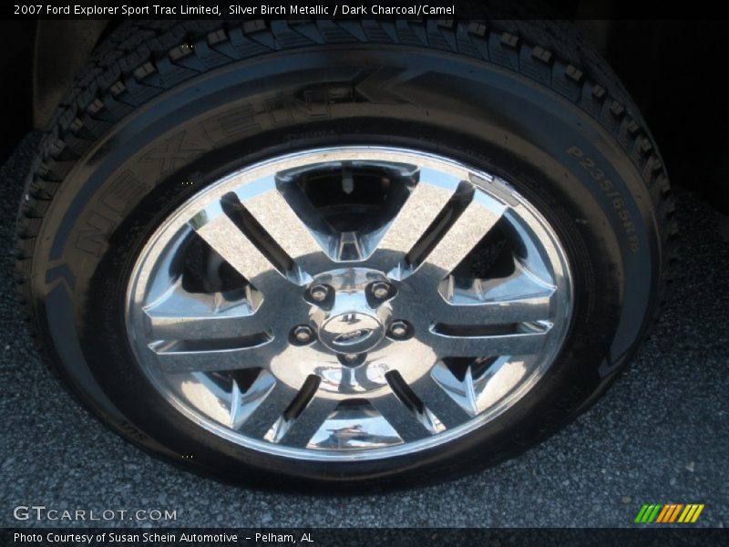 Silver Birch Metallic / Dark Charcoal/Camel 2007 Ford Explorer Sport Trac Limited