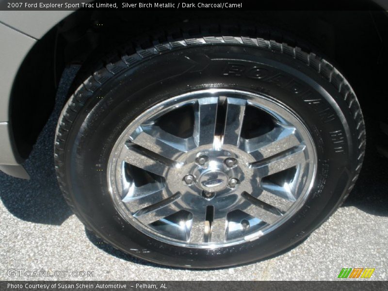 Silver Birch Metallic / Dark Charcoal/Camel 2007 Ford Explorer Sport Trac Limited