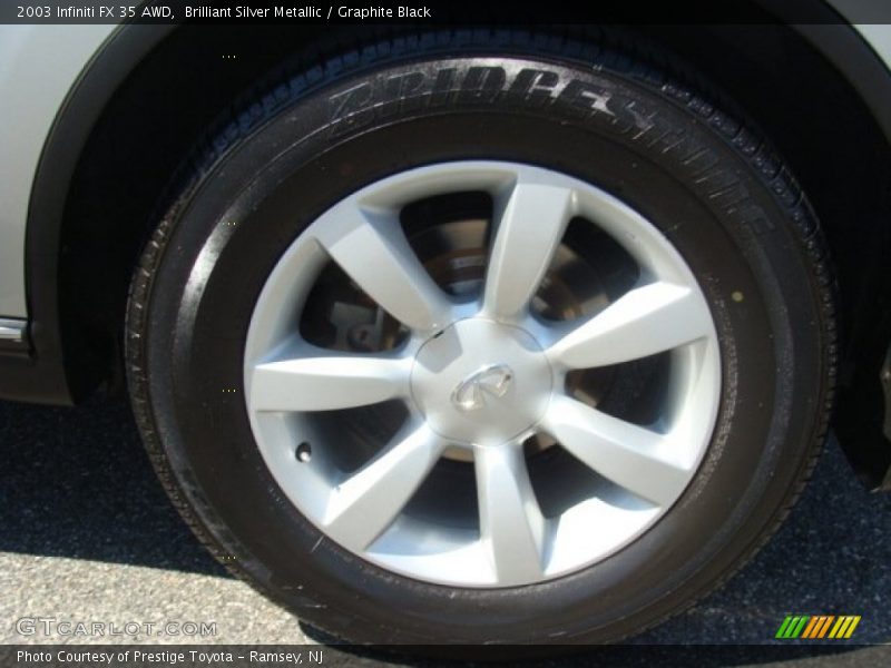Brilliant Silver Metallic / Graphite Black 2003 Infiniti FX 35 AWD