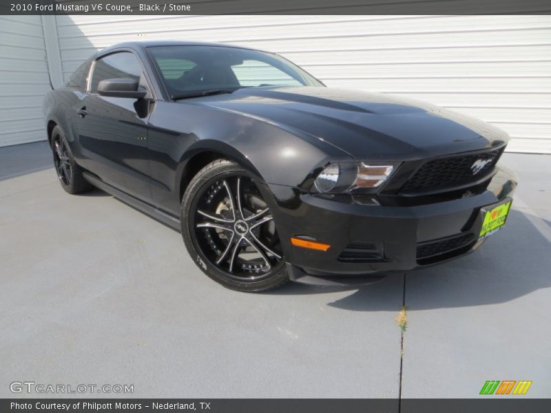 Black / Stone 2010 Ford Mustang V6 Coupe