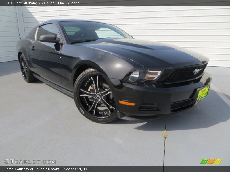 Black / Stone 2010 Ford Mustang V6 Coupe