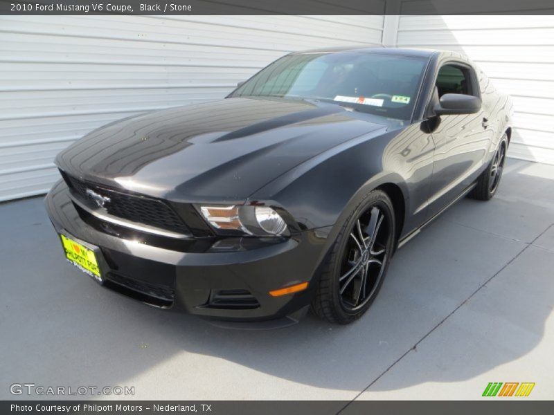 Black / Stone 2010 Ford Mustang V6 Coupe