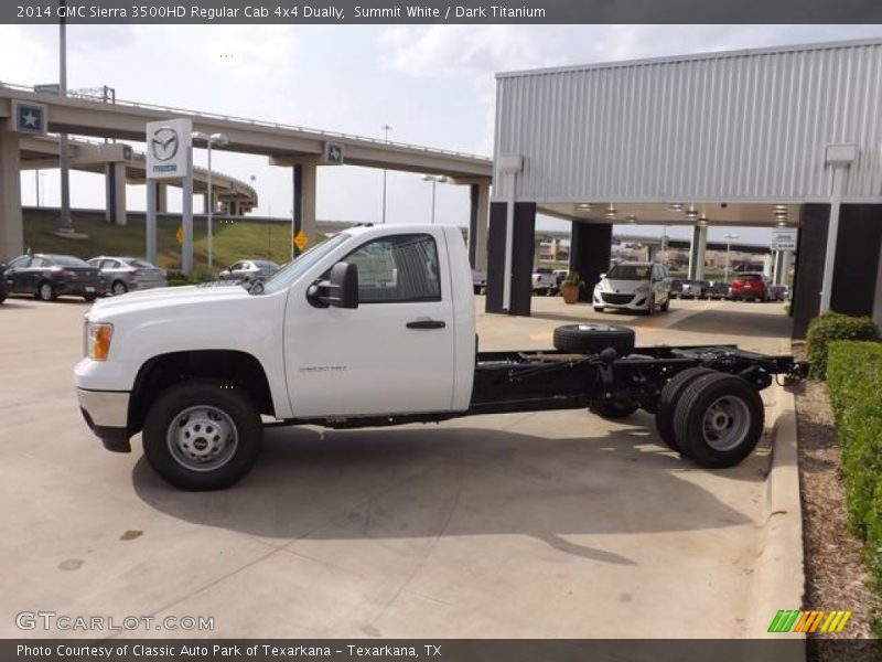 Summit White / Dark Titanium 2014 GMC Sierra 3500HD Regular Cab 4x4 Dually