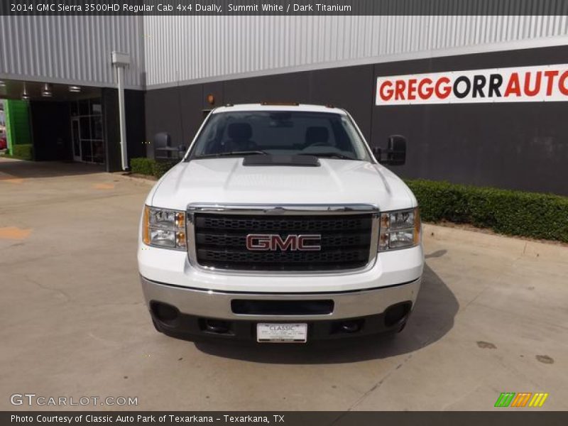 Summit White / Dark Titanium 2014 GMC Sierra 3500HD Regular Cab 4x4 Dually