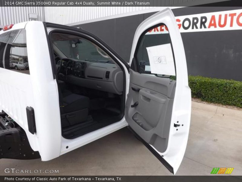 Summit White / Dark Titanium 2014 GMC Sierra 3500HD Regular Cab 4x4 Dually