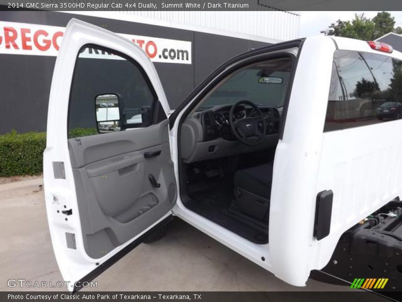 Summit White / Dark Titanium 2014 GMC Sierra 3500HD Regular Cab 4x4 Dually